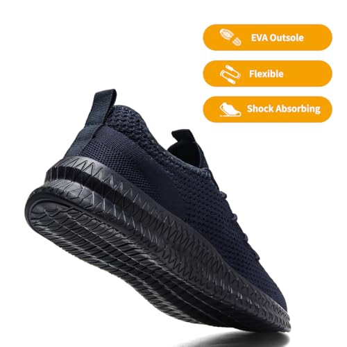 Image of DLWKIPV Mens Slip On Shoes Tennis Walking Gym Athletic Running Fashion Sneakers Workout Footwear Casual Sport Outdoors Breathable Knitted Mesh Lightweight