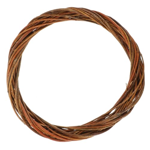 ZUNOXAZ Couronne en Osier Ronde 30 Cm en Saule Naturel, Anneau pour Création DIY, Décorations De Noël Et Fêtes, Matériel Artisanal pour Décoration Intérieure,