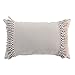 coussin dehoussable franges 30 x 50 cm coton salma lin