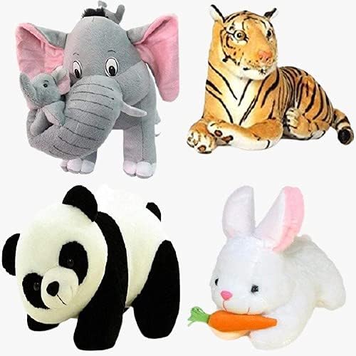 Future Shop Soft Toys Combo of Panda Elephant White Rabbit & Tiger Stuffed Plush Animal Toy for Kids & Children (Pack of 4,Multicolor) (B0994FYS12) Amazon Price History, Amazon Price Tracker