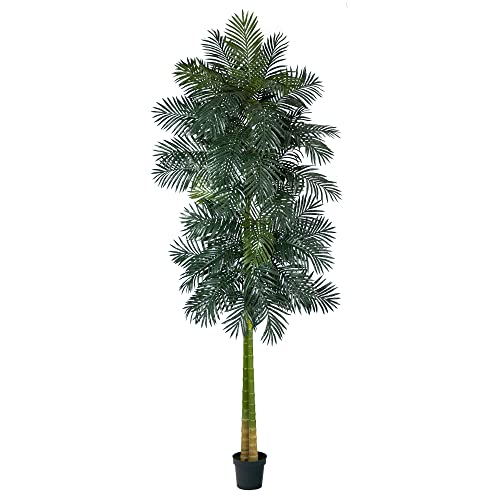 Image of Nearly Natural 10ft. Double Stalk Golden Cane Artificial Palm Tree