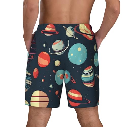 Short de bain pour homme imprimé espace idéal pour la plage - 4