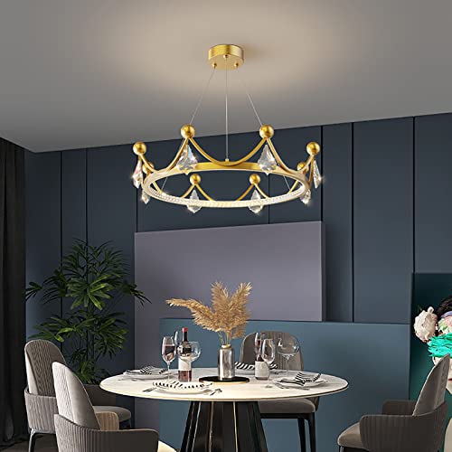 Plafonniers lampes suspendues en cristal dimmable salon 50 cm