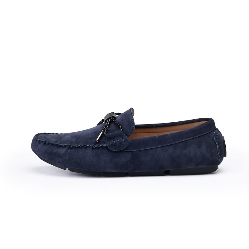 Mens Loafers Shoe Suede Vamp Driving Loafers Moccasins Shoes Anti-Slip Lightweight Slip Resistant Prom Slip-ons2