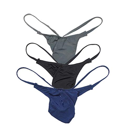 Caliente Ultra-Delgado Hielo De Seda Hombres G String Breves T Espalda Escritos Sexy Gay Tanga Escritos Color Sólido Baja Subida Ropa Interior Hombre Sexy Cover