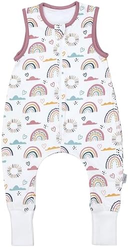 TupTam Baby Sommerschlafsack mit Beinen – 0,5 TOG,