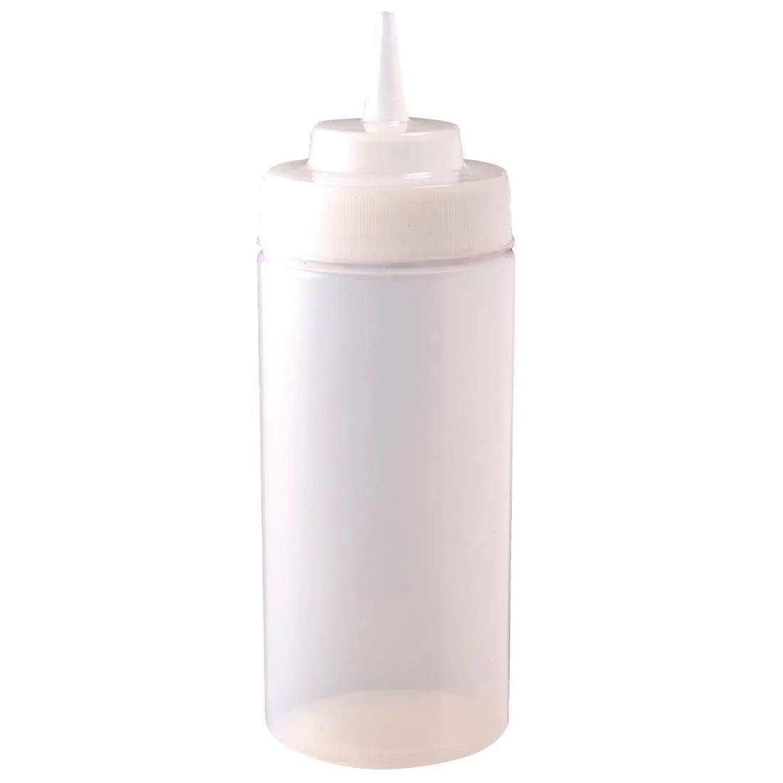 Acme-Chef Acme Clear Wide Neck Squeeze Sauce Bottle 32Oz Food Ketchup Mustard Dispenser