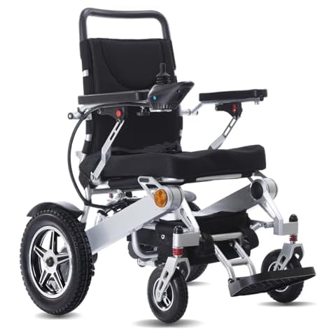 Portable Electric Wheelchairs for Adults Lightweight Electric Wheelchair Folding Motorized Wheelchair for Seniors Support 300Lbs（6016A ） Cover