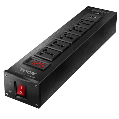 TODN Audio Power Conditioner for Studio - Clean up Power/Noise Reduction/Surge Protection/Improved Performance, CE-EMC/LVD Certified - N600