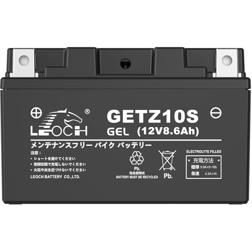 Amazon | LEOCH ゲル型 バイク用バッテリー GETZ10S(YTZ10S TTZ10Sと