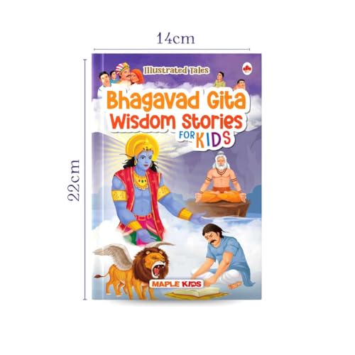 Image of Story Book for Kids - Bhagavad Gita - Illustrated Stories for Children - Bhagavad Geeta - Bedtime Stories - Age 2+ Years - Read Aloud to Infants, Toddlers - Hardbound