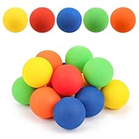 PEUTIER 15st Kniehockeybälle, Hockeybälle Mini Hockey Bälle für Kinder Indoor Hockey Floorbälle Bunt Weiche Schaumstoffbälle Sport Mehrere Farben für Mini Schlägernetze Party, 5cm