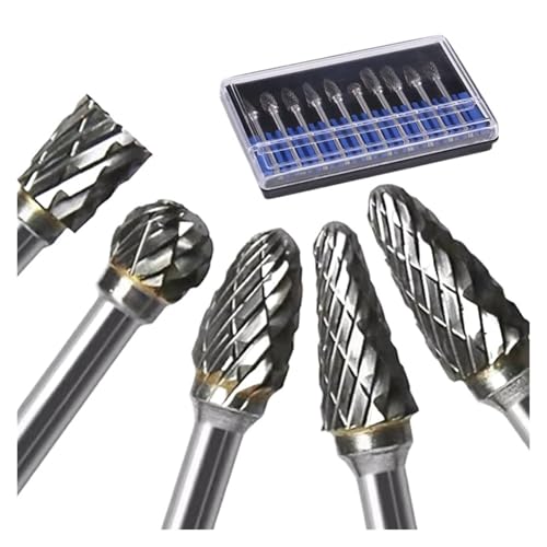Set de 10 fresas de carburo para rotativa miniatura 1