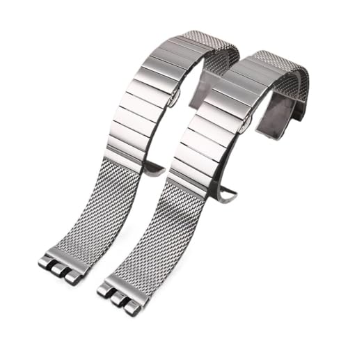 Bracelet montre acier inoxydable pour Swatch YCS443G 19mm 20mm 21mm