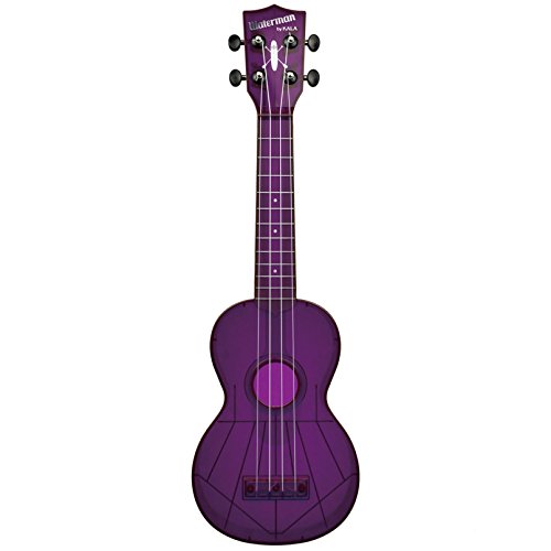 Kala Waterman Ukulélé soprano avec étui Violet - Les Beatles, Paul McCartney, John Lennon, RIngo Starr, George Harrison Kala Waterman Ukulélé soprano avec étui Violet