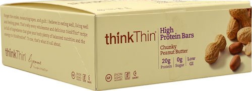 Barra proteica alta thinkThin mantequilla maní 10 unidades miniatura 1