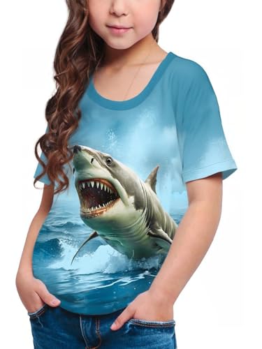 Image of Frogwill Boys Girls Shirts 3D Graphic T-Shirt Neon Clothes Short Sleeve Animal Print Tee 5-13 Years