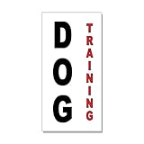 Dog Training Black Red Decal Sticker Retail Store Sign Sticks to Any Surface