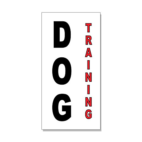 Dog Training Black Red Decal Sticker Retail Store Sign Sticks to Any Surface