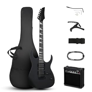 【H-S-H Pickup】 The full-size electric guitar features a HSH pickup together with a 5-way switch, which provides rich tonal dynamics and adaptability for playing a variety of musical styles, such as rock, jazz, country, and blues 【 High Quality Materi...