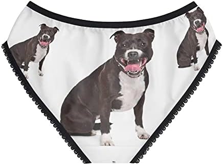 DogsMakeMeHappy Staffordshire Bull Terrier Panties, Staffordshire Bull Terrier Underwear, Briefs, Cotton Briefs