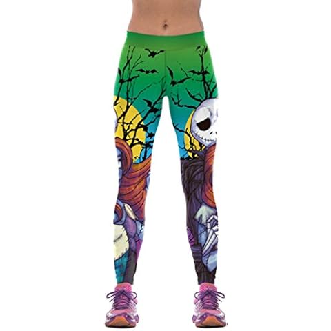 Belsen Women's Halloween Sport Yoga elasticity Leggings Pencil Pants (M, Zombie) Cover