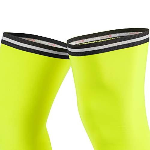 Louis Garneau, Cycling Knee Warmers 2, Bright Yellow, X-Small #TOP1