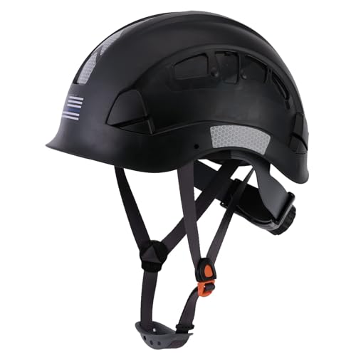 LOHASTAR Hard Hats Construction Safety Helmet Vented Hard Hat ANSI Z89.1 Approved OSHA Hardhat Black Hard Hat (A2 Black) by LOHASTAR - Used condition - US$23.22