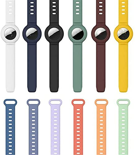 TwiHill para Apple Airtag pulseira de silicone capa protetora GPS infantil antiperda, posicionamento