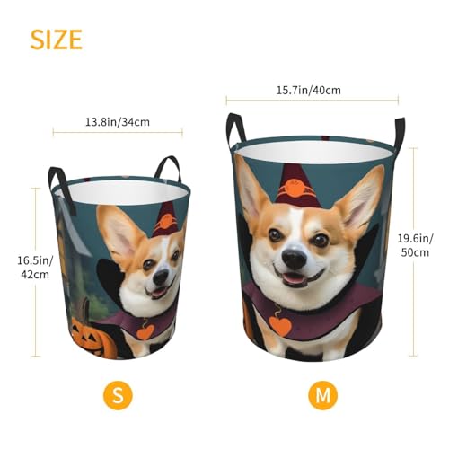 Panier à linge Halloween pliable et imperméable taille M