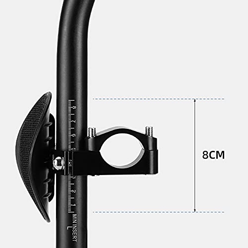 KAJIA Guiador de descanso de bicicleta Guiador de triatlo de bicicleta ajustável Ciclismo TT Barras