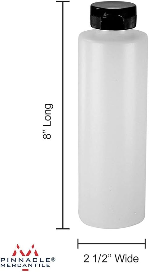 Set de 5 Botellas Dispensadoras de Condimentos 16 oz con Tapa de Bisagra Negra miniatura 3