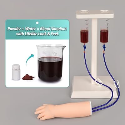 MedEduQuest Pediatric IV and Phlebotomy Practice Hand Kit, Neonatal IV Practice Arm Kit for Nursing Students