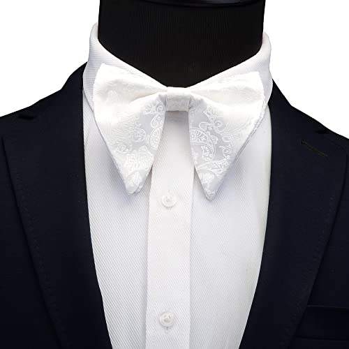 Set de corbata de moño, pañuelo y gemelos para hombre miniatura 2