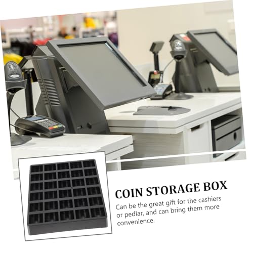 Caja de almacenamiento para monedas negra, 2 piezas miniatura 4