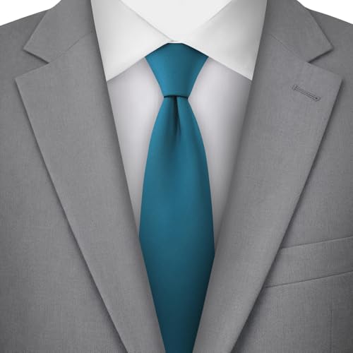 Image of Jacob Alexander Men's Slim Width 2.75 inch Solid Color Tie