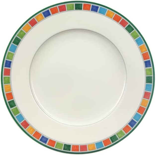 Villeroy & Boch Twist Alea Caro Salad Plate, 8.25 in, Premium Porcelain, White/Multicolored