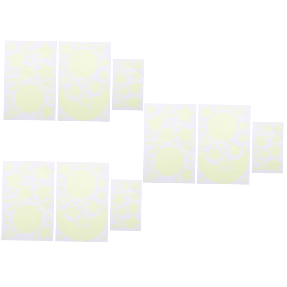 TOYANDONA 3sets Adesivi Murali Luminose Di Stelle e Decorazioni Fai Da Te Per Adesivi Luce Notturna Per Camera Da Letto e Asilo