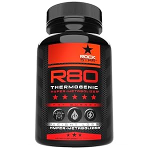 Rockstar R80 Extreme Thermogenic Hyper-Metabolizer Fat Burner for Men & Women – GLP-1 Support, Appetite Suppressant, Thermogenic Weight Loss Pills, Energy & Metabolism Booster