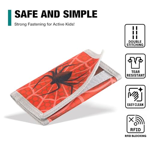 Image of Spider Kids Wallet for Boys & Man, Little Boys Wallet for Kids, Toddler Wallets for Boy with Magic Sticker, RFID Novelty Wallets with Coin Pocket Gifts for Kids