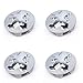 X4 Peugeot 60 mm de haute qualité en alliage de roue badge Gris Chrome Logo Emblème Centre hub caches pour Peugeot