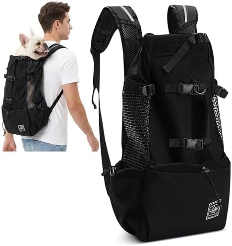 ALLSOPETS Mochila para Perros Ajustable y Portátil, Transportín p...