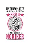  Noriker Notizbuch: Noriker Frau Pferd Mädchen Reiterferien Geschenk / 6x9 Zoll / 120 linierte Seiten Seiten