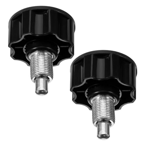 KESYOO 2個 フィットネス用製転式プルピンノブ 耐久性高さネジ スピンバイク ウェイトベンチ交換部品 簡単操作で迅速調節可能