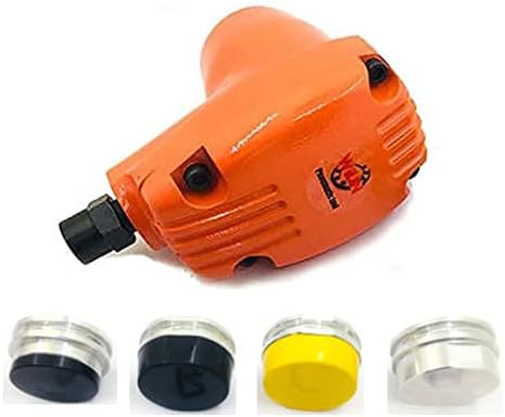 Pneumatic Automatic Palm Hammer Hand Knock Beat Strike Air Hammer Scaler Handheld automatic Air Chipping hammer Tool for Knock on Tires/Copper Pushpin with 4 Tips