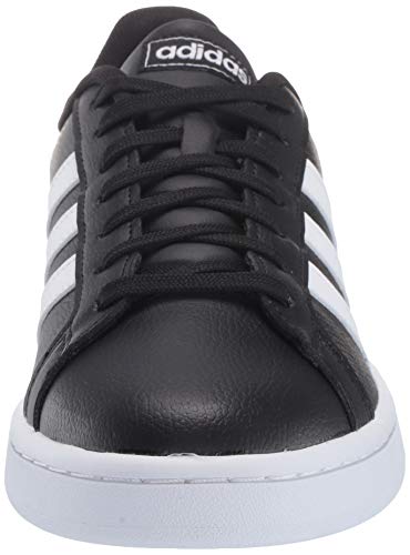 adidas Women's Grand Court Running Shoe, Black/White/Black, 9 M US