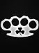 Irish Brass Knuckles Shamock Vinyl Decal Sticker|WHITE|Cars Trucks Vans SUV Laptops Wall Art|5.5" X 3"|CGS451