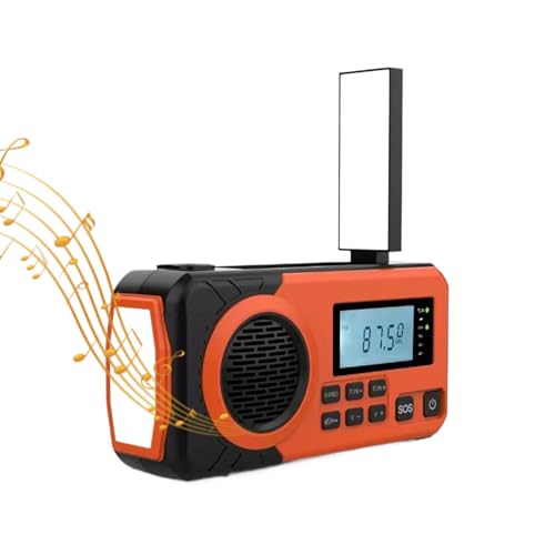 Radio Solaire Portable AM FM Anti-Coupure avec Lampe Torche Intégrée