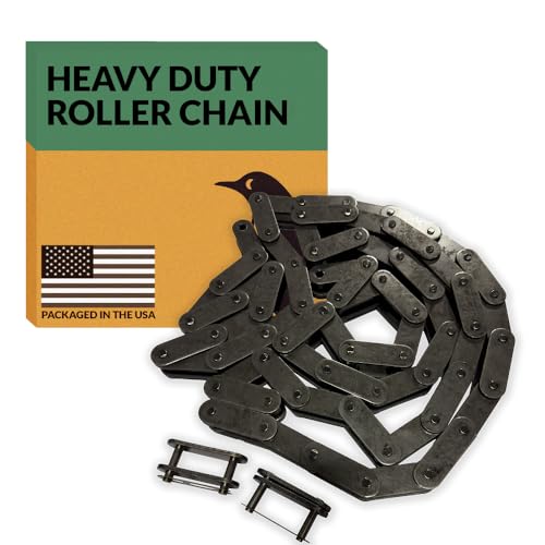 PGN C2080H Heavy Duty Conveyor Roller Chain x 10 Feet + 2 Connecting Links
