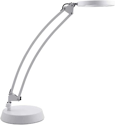 YUZZI Lámpara de mesa pequeña negra con brazo oscilante, lámpara de mesa plegable regulable Puerto de carga USB, lámparas de mesa para cuidado de